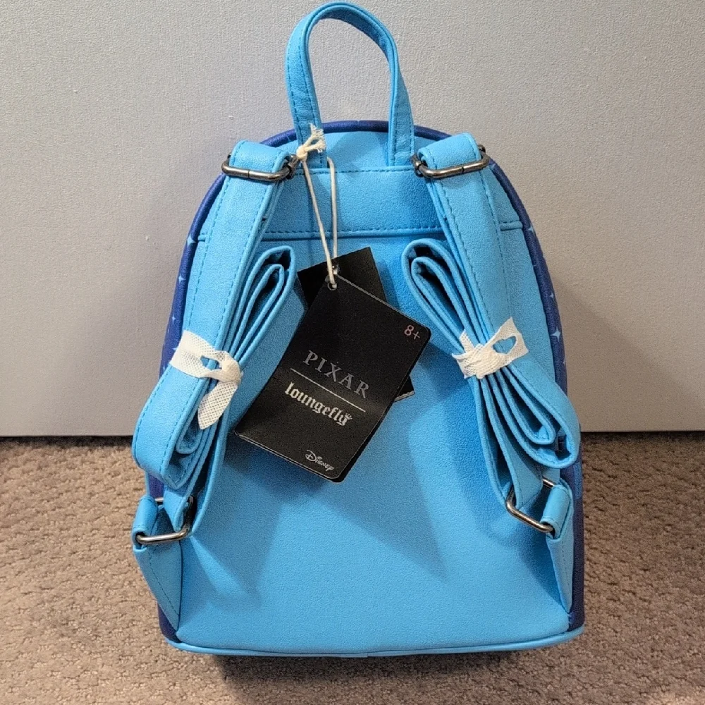 Loungefly Disney Blue Pixar Movies Family Mini Backpack NWT